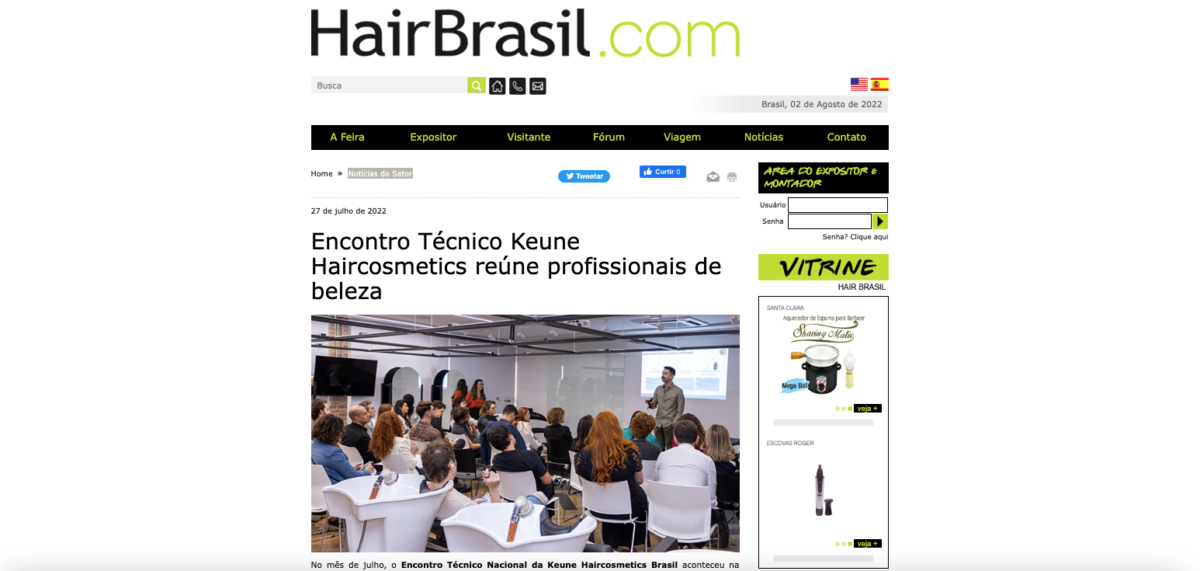 Encontro Técnico Keune Haircosmetics reúne profissionais de beleza